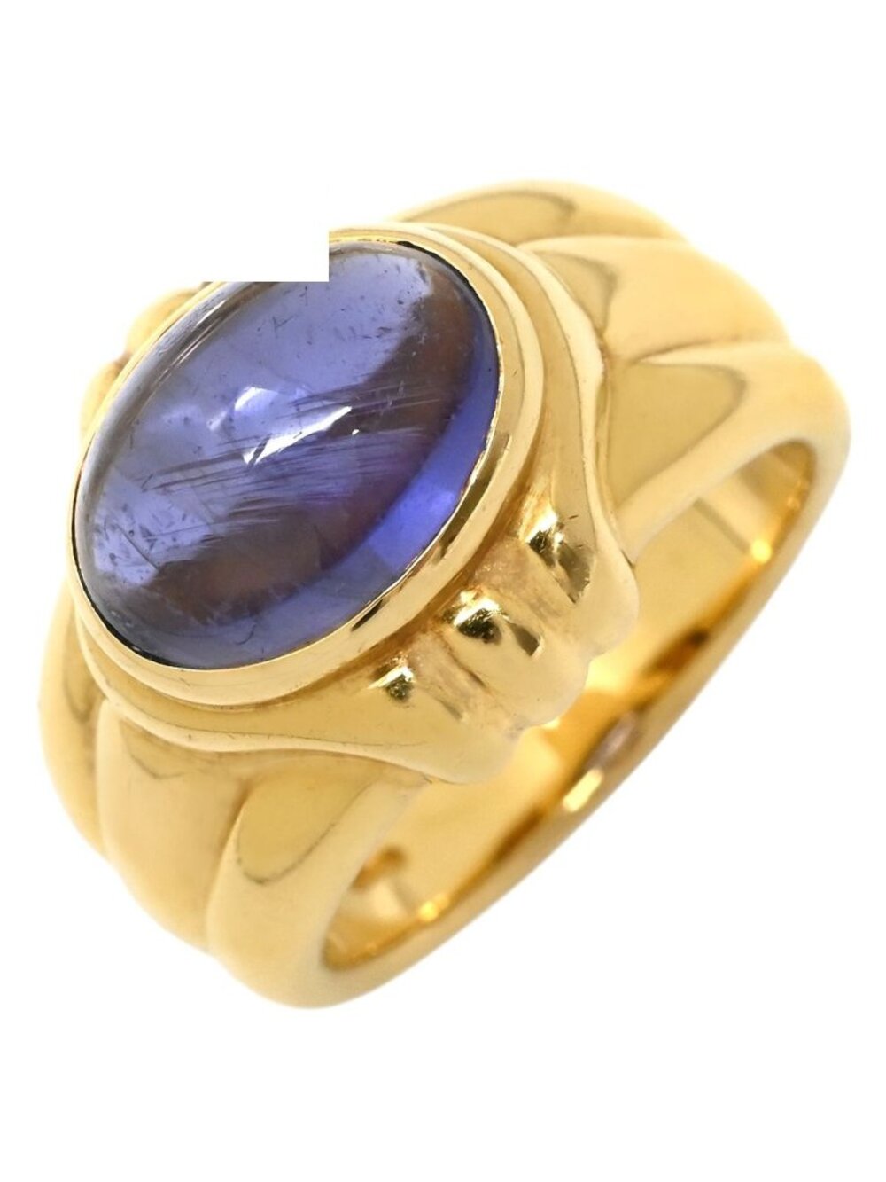 Bvlgari Ring Iolite Purple Yellow Gold Blue 18k